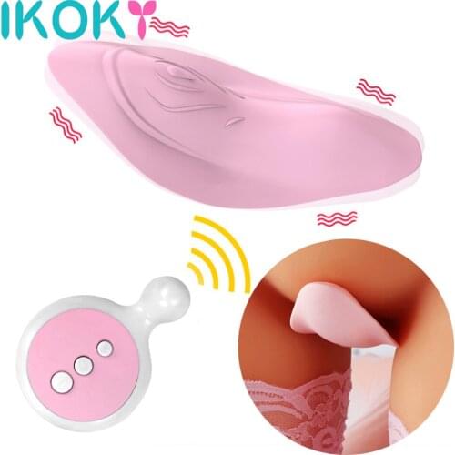 IKOKY Wireless Remote Control Panty Vibrator Clitoral Stimulator Invisible Vibrating Egg Sex Toys for Woman Portable