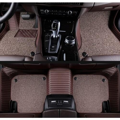 MATIKOHI Custom Car floor Mat for SsangYong Korando Actyon Rexton Chairman Kyron Wearproof Carpets car foot mats