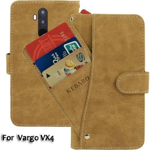 Leather Wallet Vargo VX4 Case 6.2" Flip Fashion Luxury Front Card Slots Cases Cover Business Magnetic Phone Bags