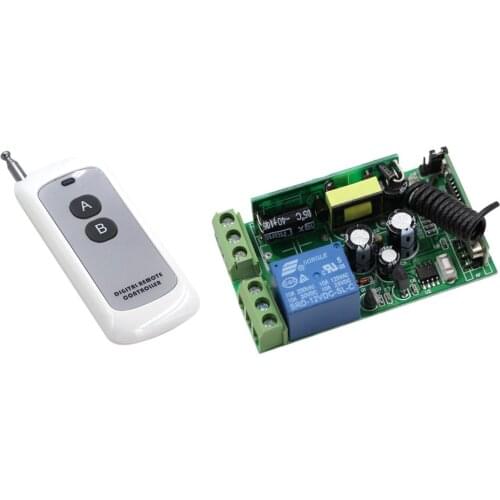 New Arrivals AC85V 110V 120V 220V 250V 1CH 10A Wireless Remote Control Switch Two Button Digital Remote Controller And Receiver