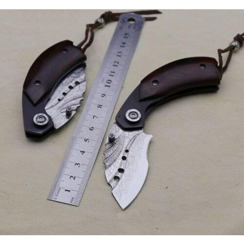 New product sharp knife Damascus steel imports blacksmithing collection tool knife folding knife outdoor self-defense knife