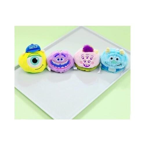 Disney Monsters University Style Anime Plush Keychain Cartoon Stuffed Doll chain Toy Pendant Ornament Unisex Birthday Gifts New