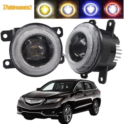 2in1 Car Front Bumper Fog Light Assembly LED Angel Eye Daytime Running Lamp 30W 12V For Acura RDX 2010 2011 2012 2013 2014 2015
