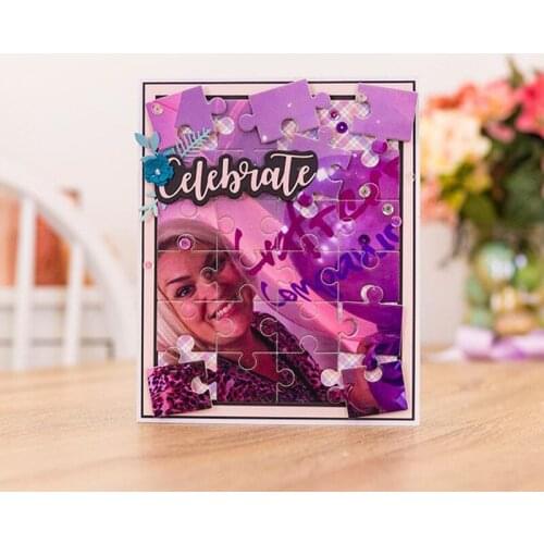 Rectangle Puzzle Dies Cut Diy Handmade Mold Paper Metal Craft Dies for Card Making Cut Dies 2021 Embossing New