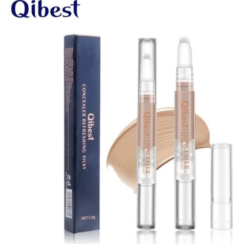 Qibest Rotation Fine Concealer Pencil Waterproof Antiperspirant Repair Rod Lightening Makeup Wholesale Cosmetic Gift for Women