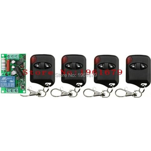 RF Wireless Remote Control AC 220 V 10 A 1 channel 1 Receiver + 4 Transmitter Innovative products right price 315mhz