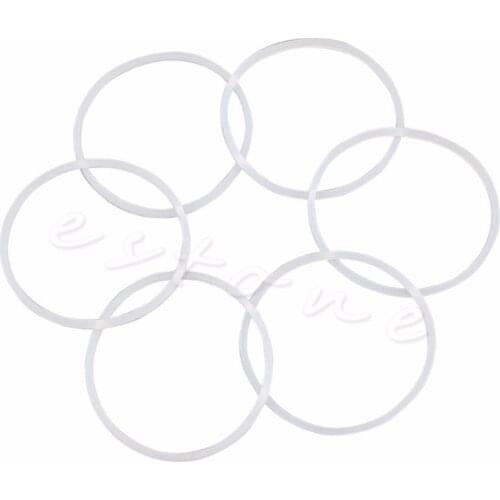 6Pcs New Replacement Gaskets Rubber Seal Ring For Magic Bullet Flat/Cross Blade H02