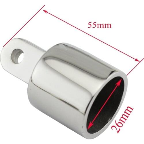 Stainless Steel Top Eye End Cap For 1" Pipe Marine Boat Yacht Professional Marine Hardware