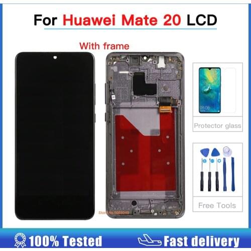 High Quality TFT LCD With Frame For Huawei Mate 20 LCD HMA-L09 HMA-L29 Mate20 LCD Display With Touch Screen Digitizer Assembly