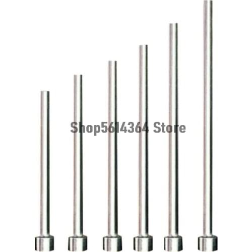 0.8 1 1.5 1.1 2 2.5-2.9mmTip 100mm Length Steel Straight Injection Mould Ejector Pin Die Thimble 5 Pcs