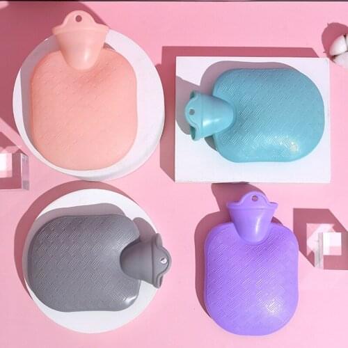 1PC New 500ML Hot Water Bottle Rubber Winter Hand Warmer Portable Thick Hot Water Bottle Girls Pocket Hot Water Bag
