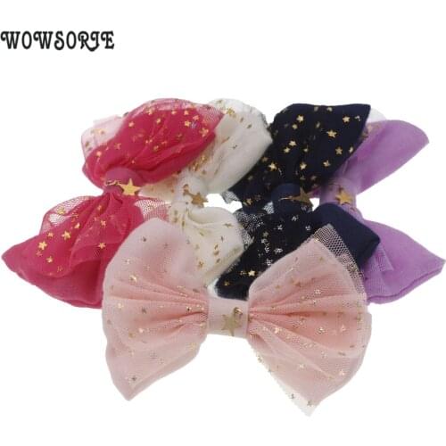 10cm Korean baby boutique Diy fabric bow Accessory without headband No clips Christmas Wedding girls Hair Accessories 5pcs/lot