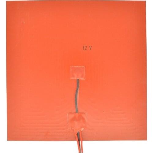 12V DC 350W 300mm Silicone Rubber Heater Pad With 3M Tape