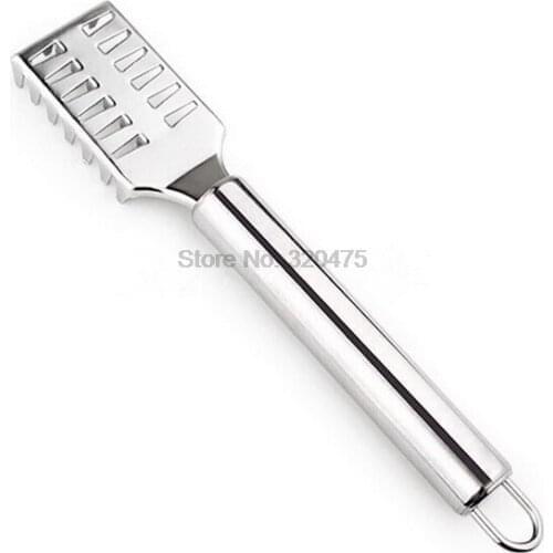 DHL 200pcs Practical Stainless steel Skin Fish shaver Cleaning Tool Brush Scales scraper Peeler Remover Durable Kitchenware