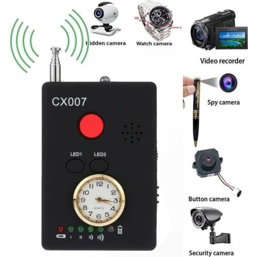 CX007 Full Range Anti-Spy Bug Wireless Camera Cell Phone GPS RF Signal Detector Finder Anti Candid Camera Detector