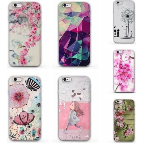 Phone Case For iPhone 6 Case 4.7 For iPhone 6 6S Cases 3D Printing Flower Pattern Fashion Luxury Soft TPU Cover For iPhone 6S