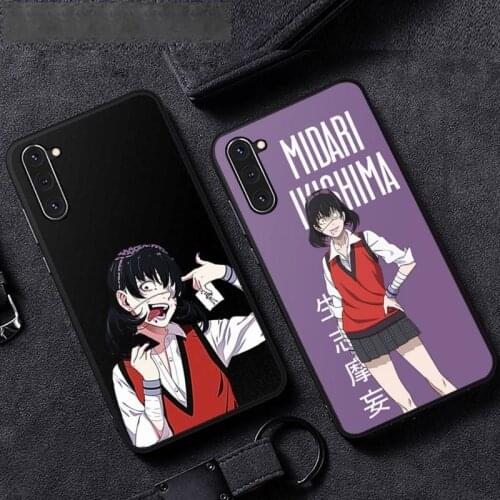 Kakegurui Midari Ikishima Phone Case For Samsung A51 A32 A52 A71 A50 A12 A21S S10 S20 S21 Plus Fe Ultra