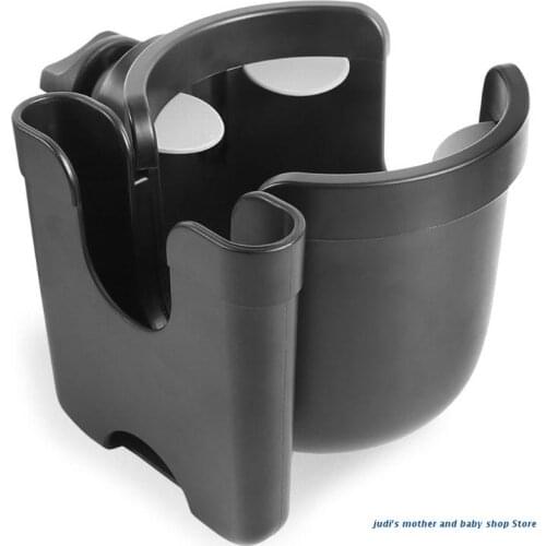 67JC Baby Stroller Cup Holder 2 In 1 Bottle Rack Bike Wheelchair Universal Cup Holder