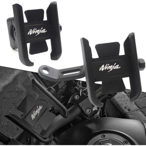 For KAWASAKI NINJA400 NINJA 250 300 400 650 650R 1000 Motorcycle Handlebar Mobile Phone Holder GPS Stand Rearview Mirror Bracket