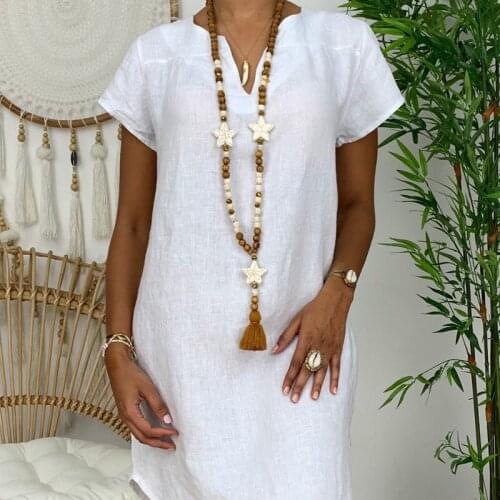 Льняные летние платья ETOSELL China At AliExpress