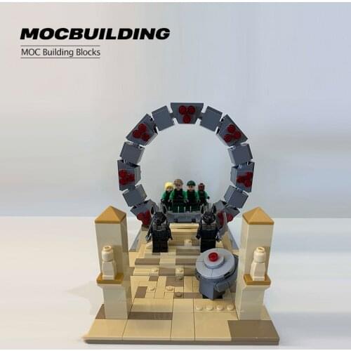 MOC High Ech Space Stargate Command Model DIY Assembling Building Block Travel Toy Set Boys Assembling Childrens Gifts