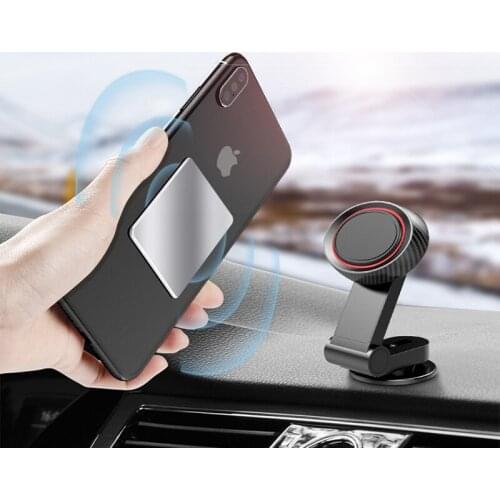 Creative Design Multi-Direction Adjustable Car Dashboard 360 Degrees Rotatable Magnetic Car Phone Holder for Universal Phone