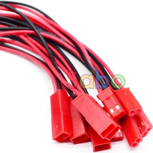 Hot 10 set/LOT 150mm JST Connector Plug Cable Male+Female for RC Battery