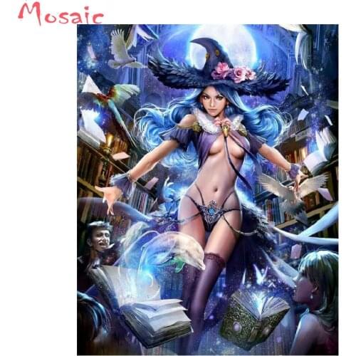 Cartoon paintings diamonds round,diamond Embroidery anime girl Cross Stitch 3d Rhinestone Mosaic diamond Painting 5d home Decor