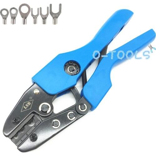 AN-102 crimping pliers for cold naked terminal 4-10mm² non-insulated ring fork U-type cable wire connector crimping tool