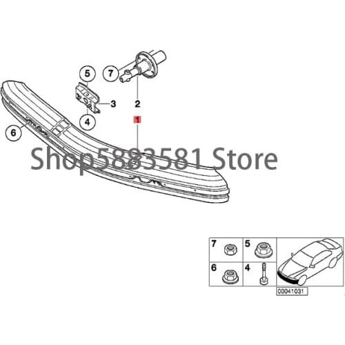 Car front bar bone BM WE36 318i 320i M50 320i M52 323i 325i 328i M3 M3 3.2 316i 318is M42 318is M44 320i M50 frame beam front bu