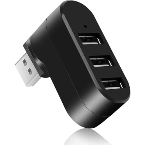 Hot 3 USB Hubs Usb Hub 2.0 3 Ports USB 2.0 Mini Rotate Splitter Adapter Hub For PC Notebook Laptop Mac Usb 3.0 Hub