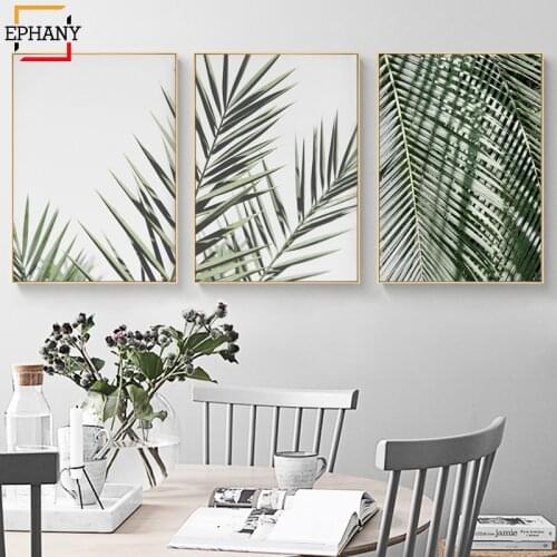 Palm Tree Leaves Canvas Posters and Prints Modern Minimalist Painting Wall Art Decorative Picture Nordic Style Home Decoration
