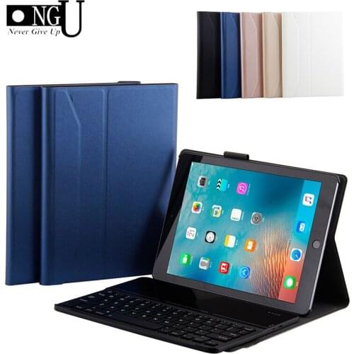 Luxury Case For iPad 9.7 2018 2017 Air 1 2 Pro 9.7 inch Glass Mirror Keyboard Case for ipad 5 6 Bluetooth Keyboard Leather Cover