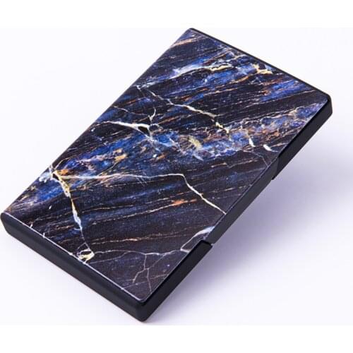 Bycobecy RFID Blocking Smart Wallet Metal Business Card Box 2020 Fashion Name Card Case Different Pattern Credit Card Holder