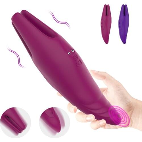 Nipple Clitoris Rotation Stimulator Sex Toys for Woman Adults Product Dildo Vaginal Massage G Spot Vibrator Wand Dual Side Use