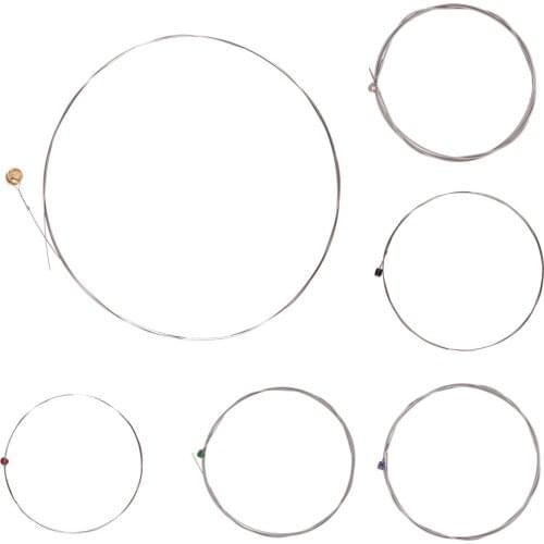 Universal Hexagonal Carbon Steel Guitar Strings 1-6 Series 9 to 42 inch Single Guitar String for Electric Guitar Parts