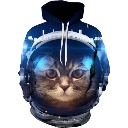 Animal Hoodies The Cat And Dog 3D Print Hoodie Sweatshirts Sudaderas Harajuku Streetwear Women Men Clothes Mens Sets Tracksuit