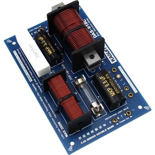 1PC 350W 2 Way 3 Unit Crossover Board Tweeter Woofer Frequency Divider 2800Hz Speaker Filter 5Ohm 8Ohm Divider Car Audio DIY