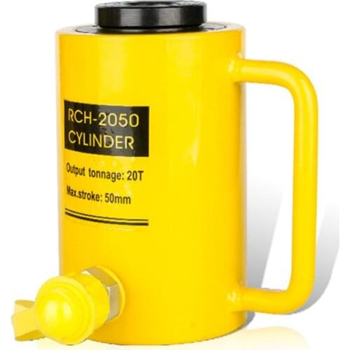 20 Ton 50mm Hollow Hydraulic Cylinder RCH-2050 Hydraulic Jack Stroke 50mm Need To Be Used with Hydraulic Pumps