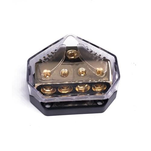 4Way Solar Electronics Car Audio Amp Power/Ground Cable Splitter wire Distribution Block automotive trike bus bar
