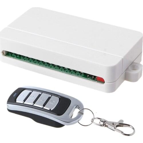 AC 85V-250V 4CH WiFi Remote Switch Garage Door Wireless Doorbell Receiver Module and 1/2 Pcs 433MHz RF Remote Controller