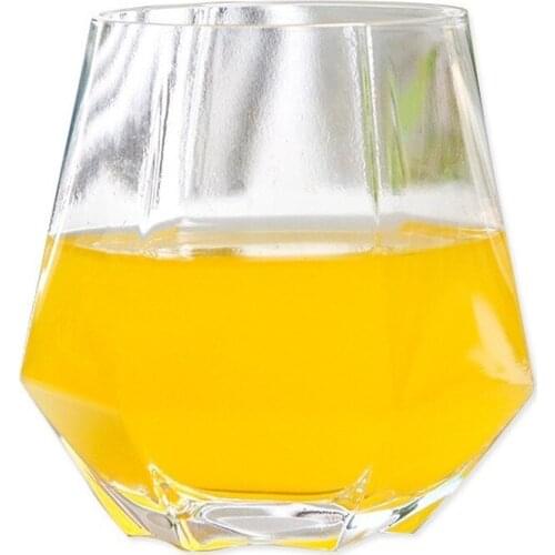 Coffee Cup Red Wine Glass Beer Steins Glass Milk Cup Household Hexagonal Cup Factory Direct Sales glass cups wine glasses