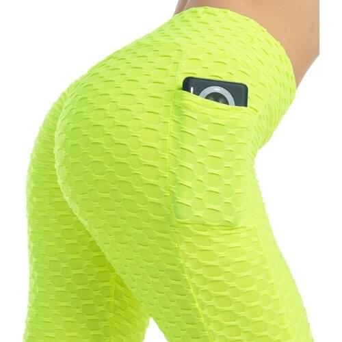 Hot style Legging Womens wear fashion yoga pants pocket female high elastic sweat leggings women carry Casual plus size color