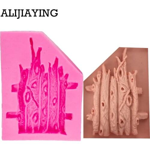 M1375 Fence Cake border mold Silicone Fondant Mold DIY Cake Decorating tools Chocolate Sugar Craft Molds Resin Clay Mold