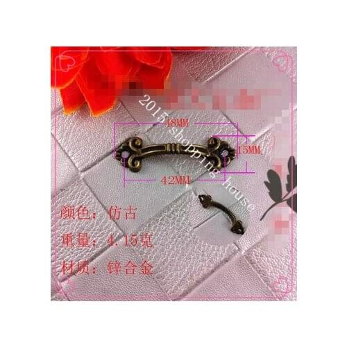 The small gift box handle Mini doorknob handle small gift box small Zinc alloy handles 48MM