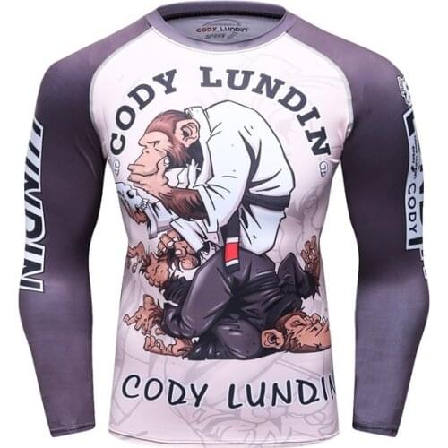 Man Compression Sports Suit Quick drying Perspiration Fitness Training MMA Kit rashguard Male Sportsweaa Rashguard Boxing Jersey