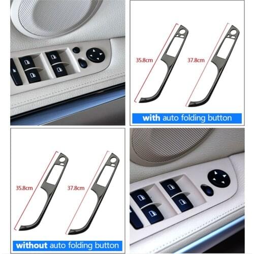 Carbon Fiber Interior Decoration Frame Cover Trim For BMW 3 Series E90 E92 E93 2005-2012 Armrest Door Handle Window Lift Trim