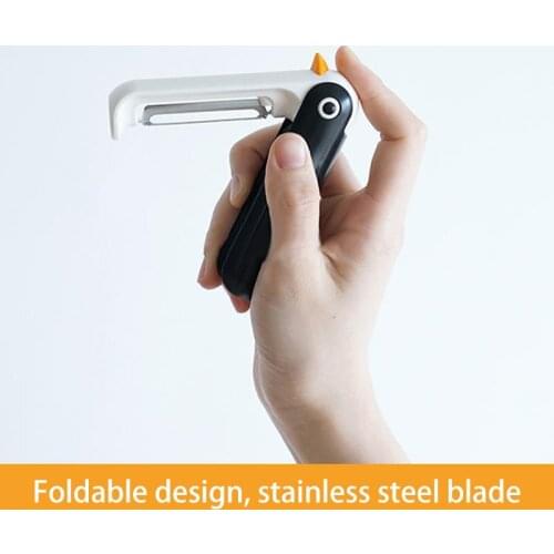 Penguin Foldable Household Vegetable Potato Fruit Apple Peeling Knife Peeler Cutting Kitchen Tools Portable Slicer Cutter
