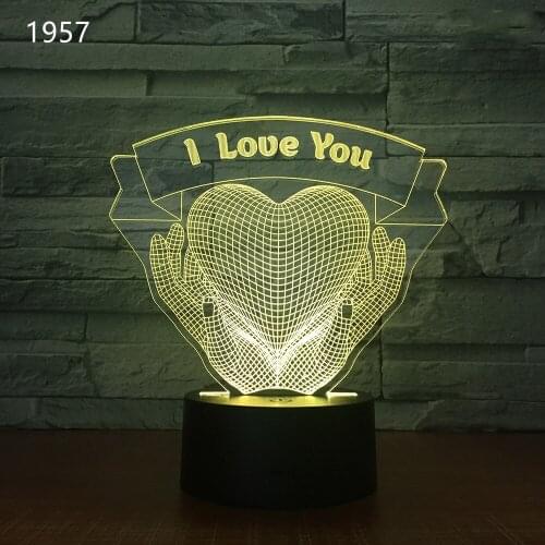 Holiday Gifts Led Love Rose Night Light USB Switch Lights Decoration Anime Nightlight Child Room Bulbs for Home Living Lighting