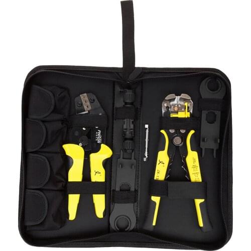 Professional Solar Panel Crimping Tools14-10AWG Wire Crimper Solar Wire Connector Cut Kit With Wire Stripper Crimping Pliers